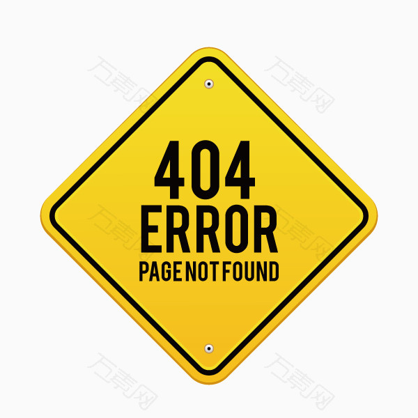 404页面三角形黄色