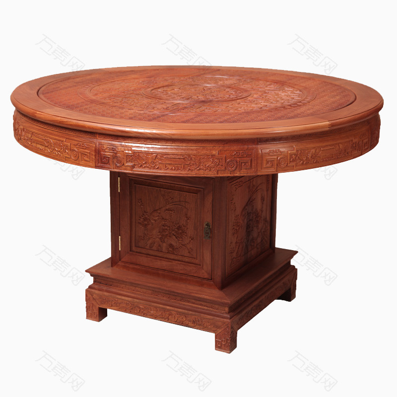 红木圆桌