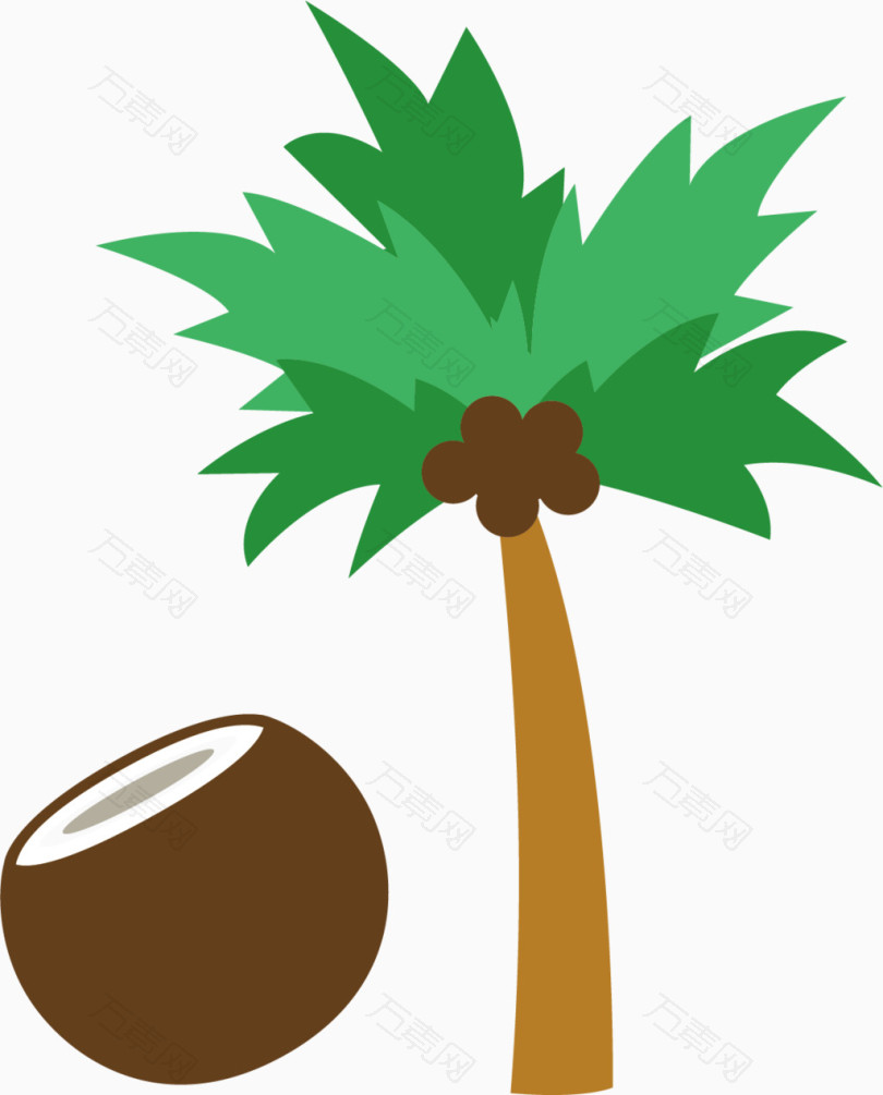 椰子树png矢量素材