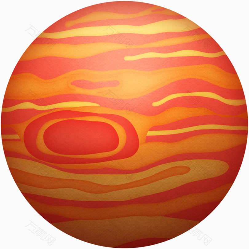 橙色花纹星球