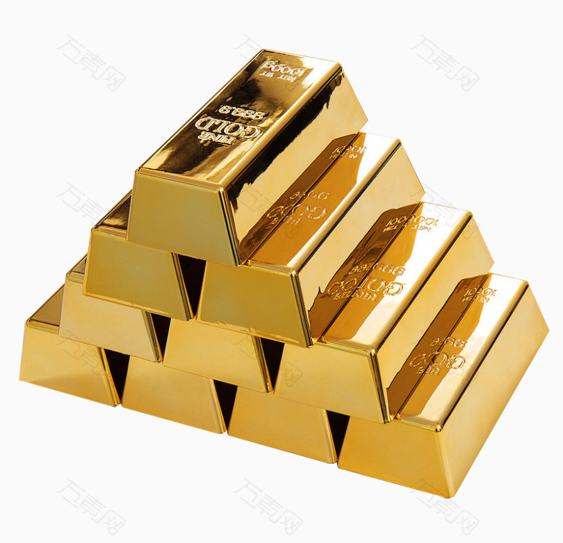 金条金块巧克力金字塔