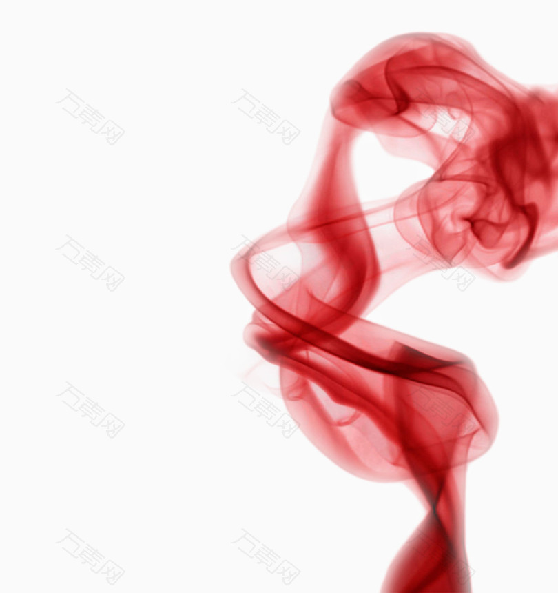 红色的烟雾萦绕