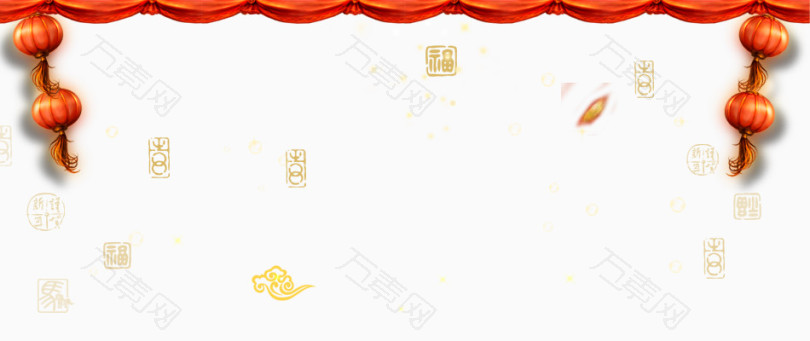 新年背景漂浮素材中文背景纹理