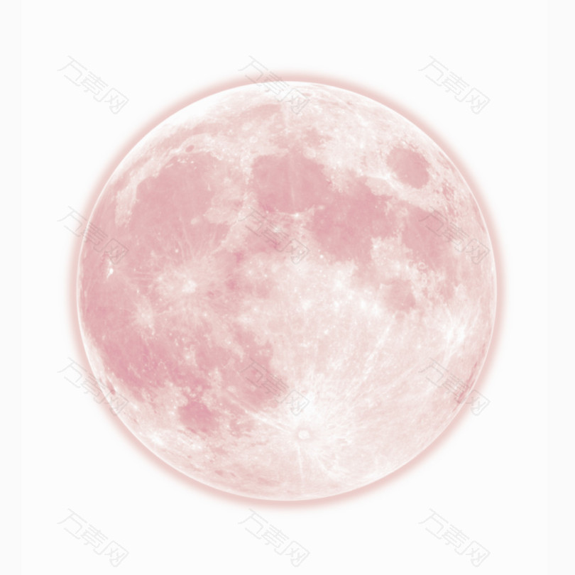 正月十五粉色月亮