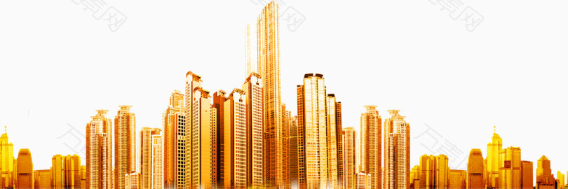 金色大楼城市建筑