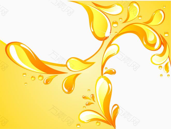 黄色迸溅液体