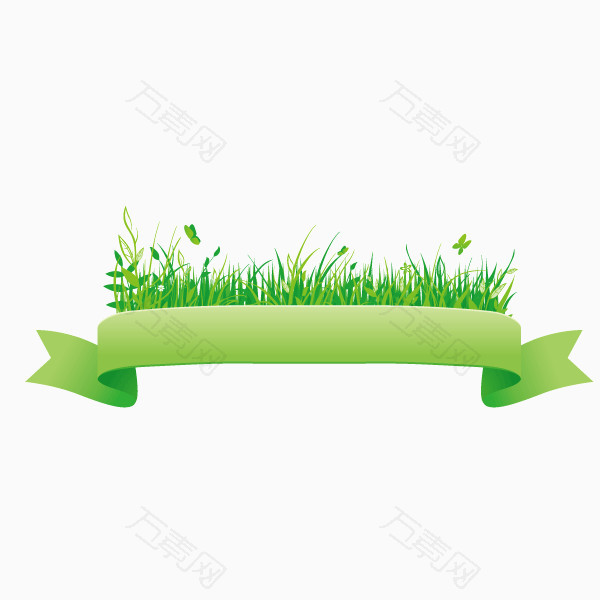 彩带绿色彩带草坪