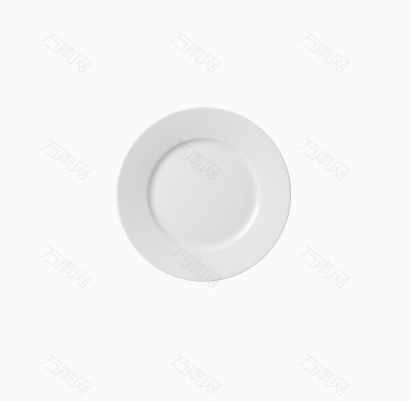 白色的瓷盘子