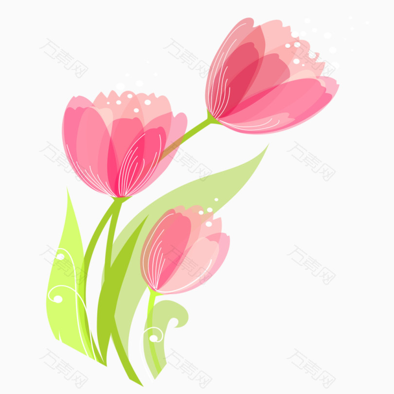 艺术郁金香花朵免费图片