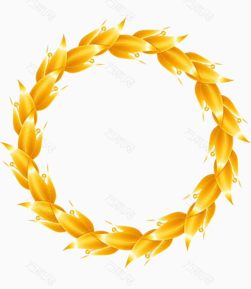 黄色麦环图标