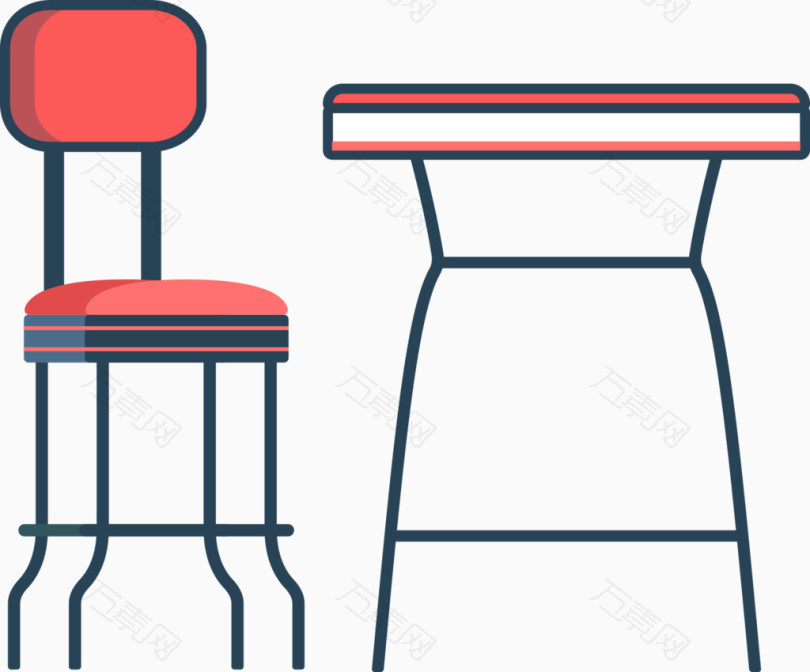 高櫈椅桌子