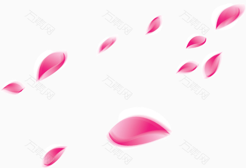 飘飞的粉色花瓣