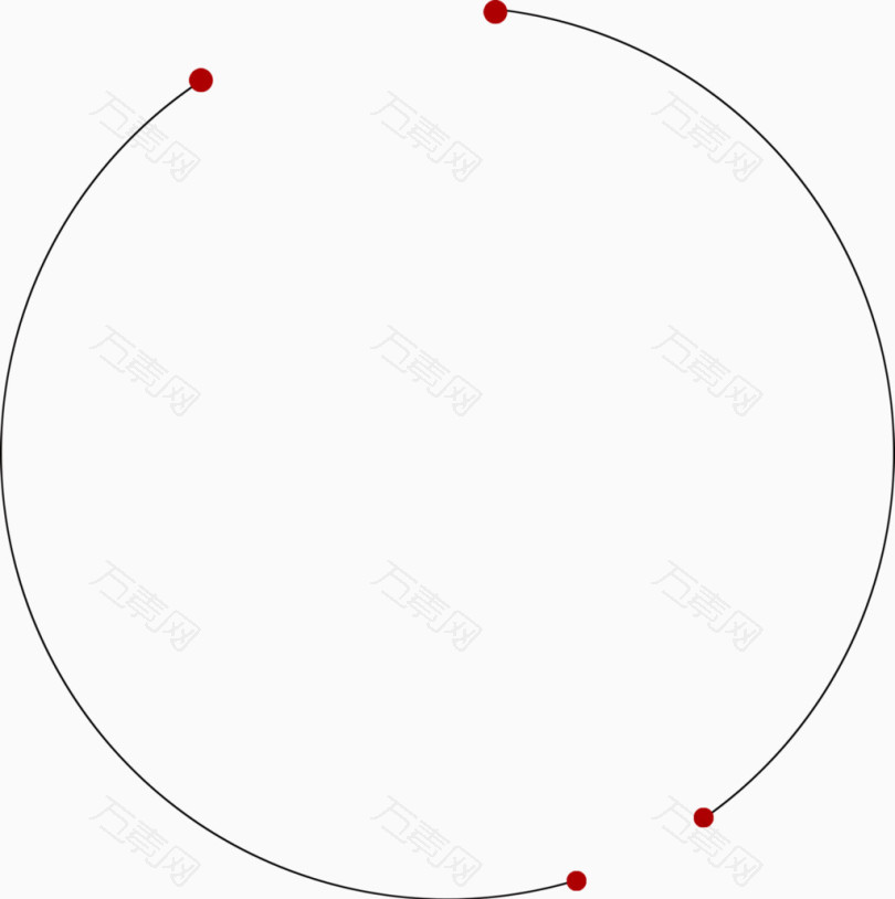 创意简单大方圆形球形圆环