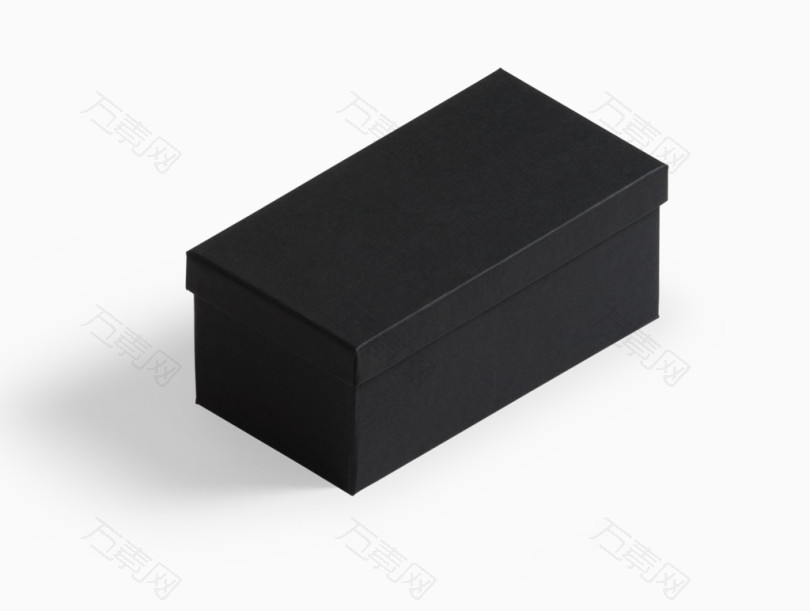 空白黑色长方形盒子礼品盒
