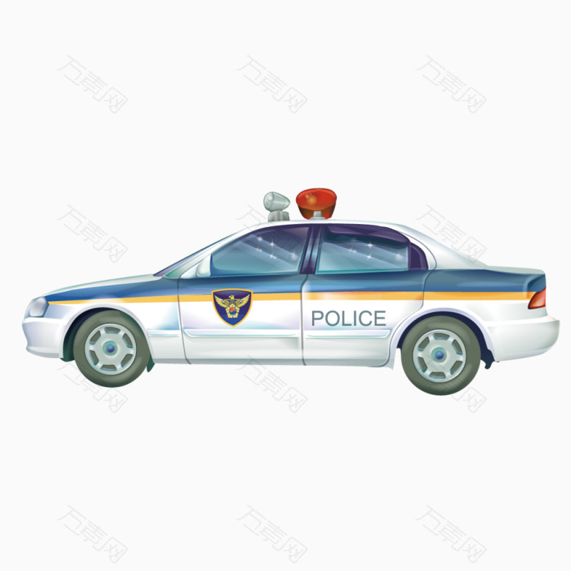 卡通警车