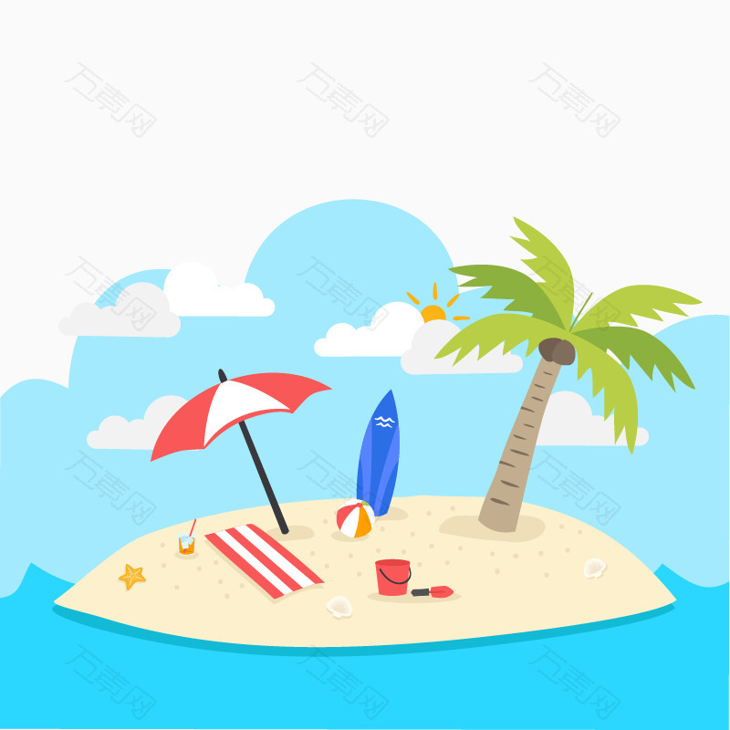 海滩阳伞