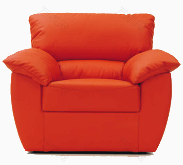 红色单人沙发家具