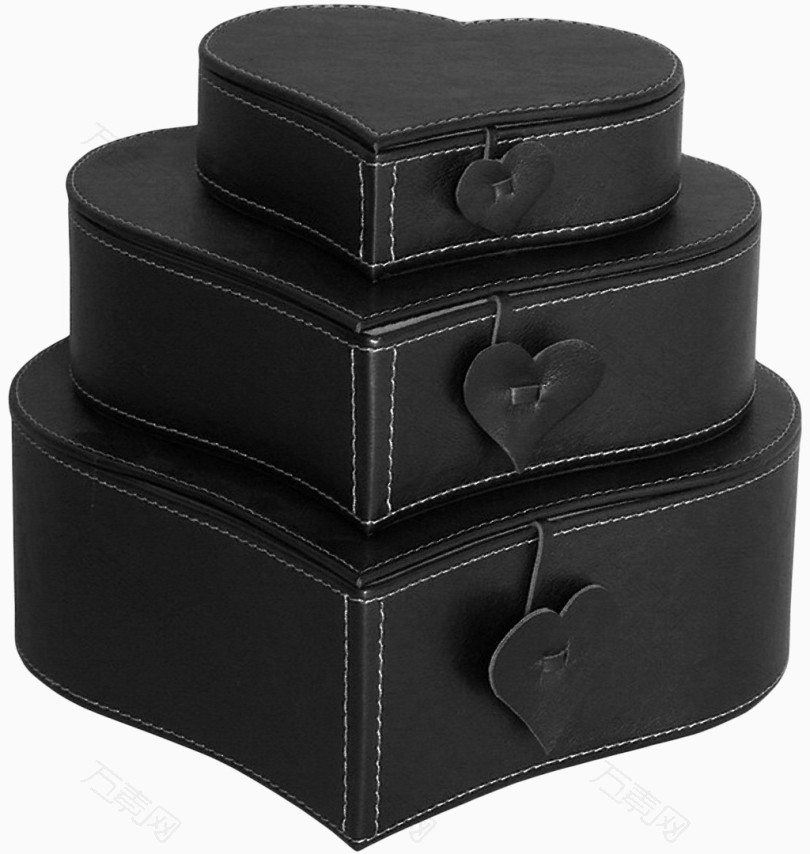 黑色漂亮桃心盒子