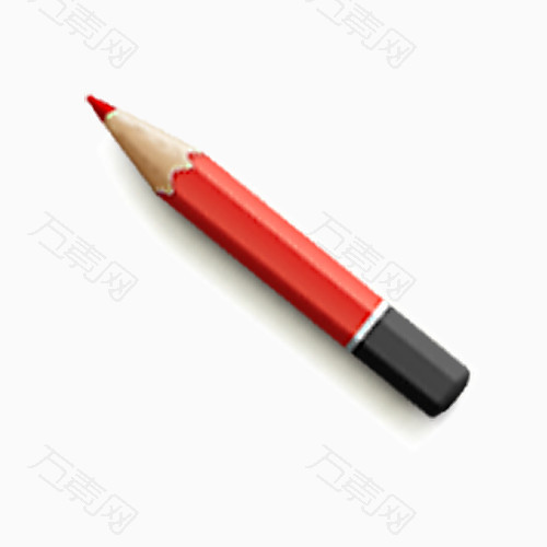 红色彩铅笔