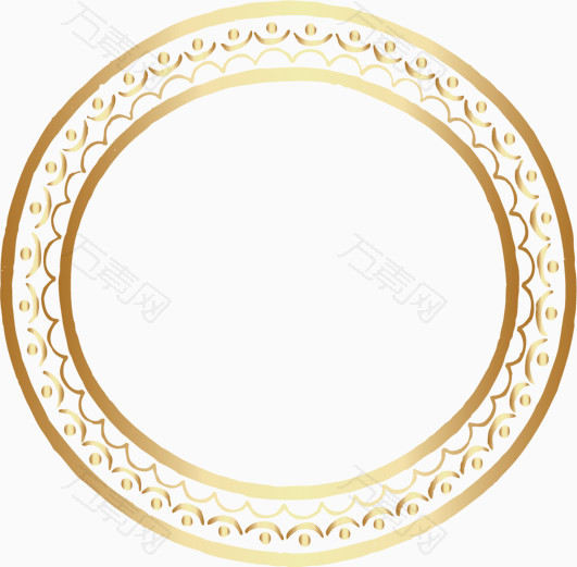金色圆环素材图片
