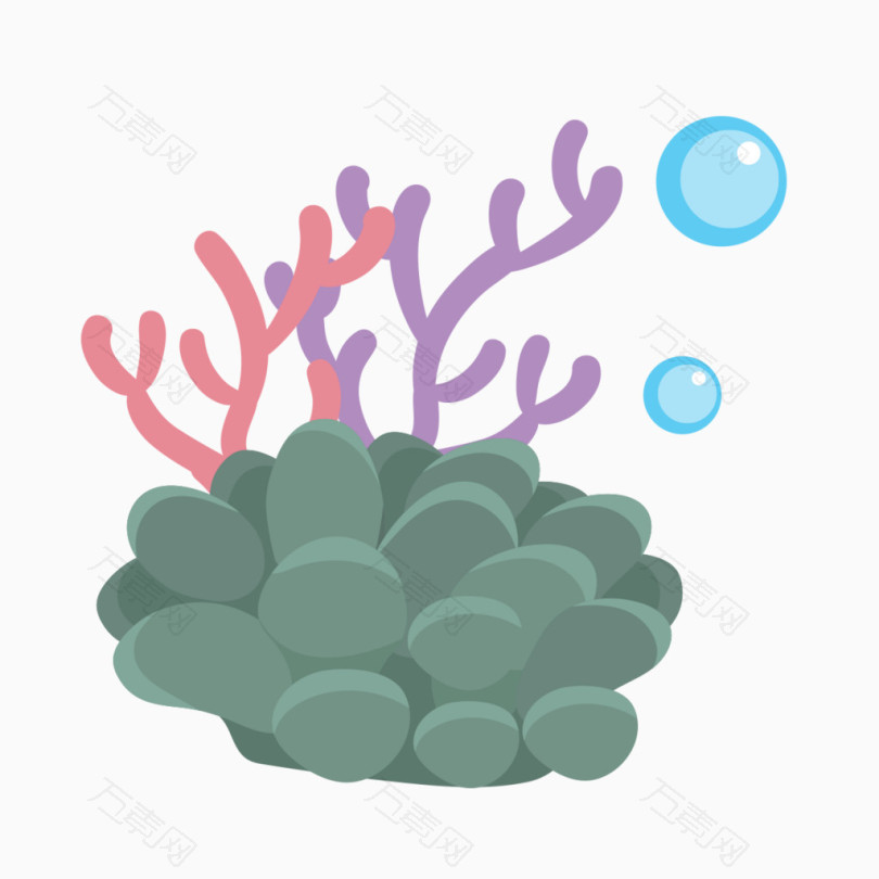 海底海藻珊瑚