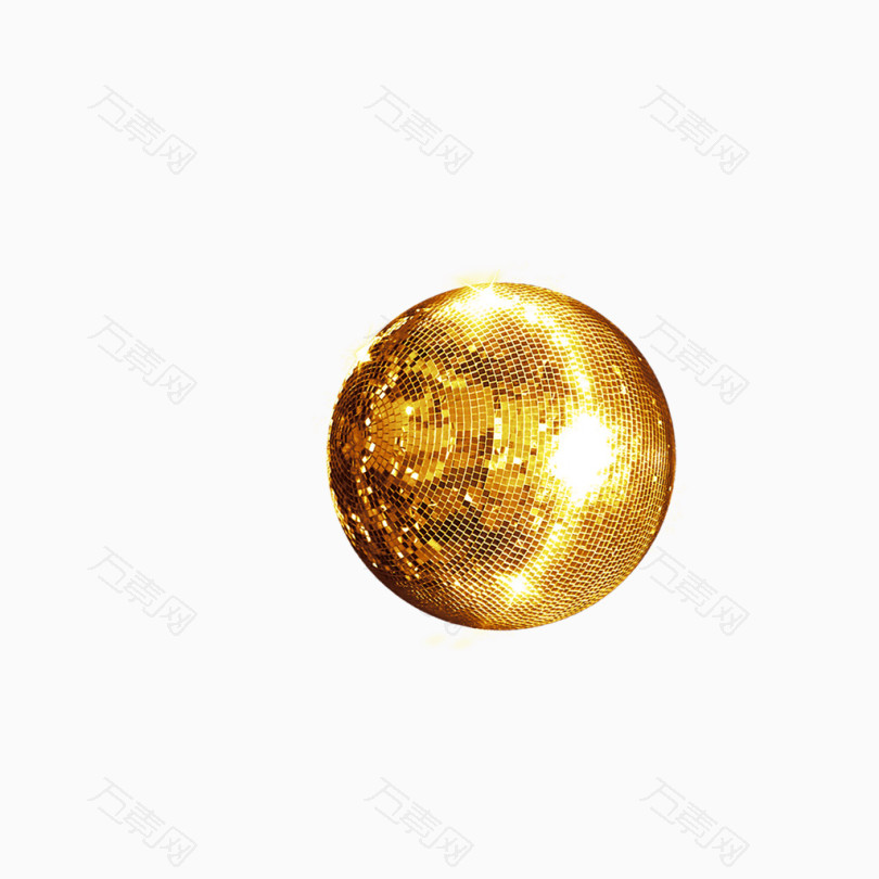 金色亮晶晶球