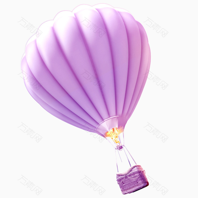 粉色热气球png素材下载