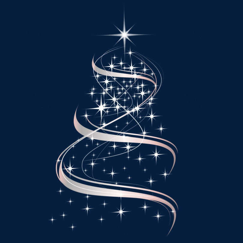 星光点缀圣诞树装饰