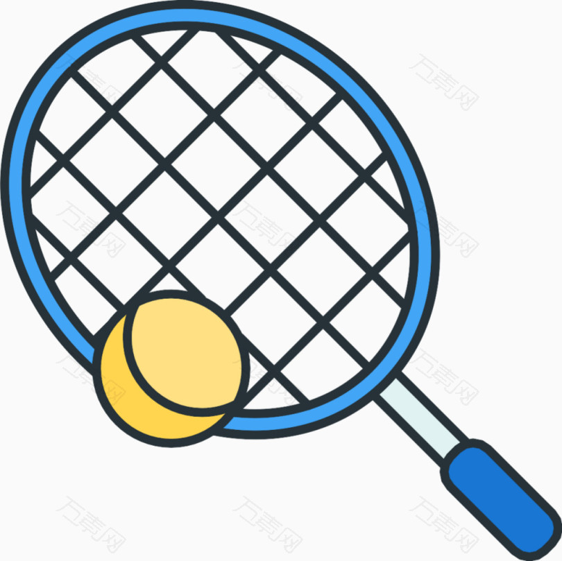 卡通运动网球图标