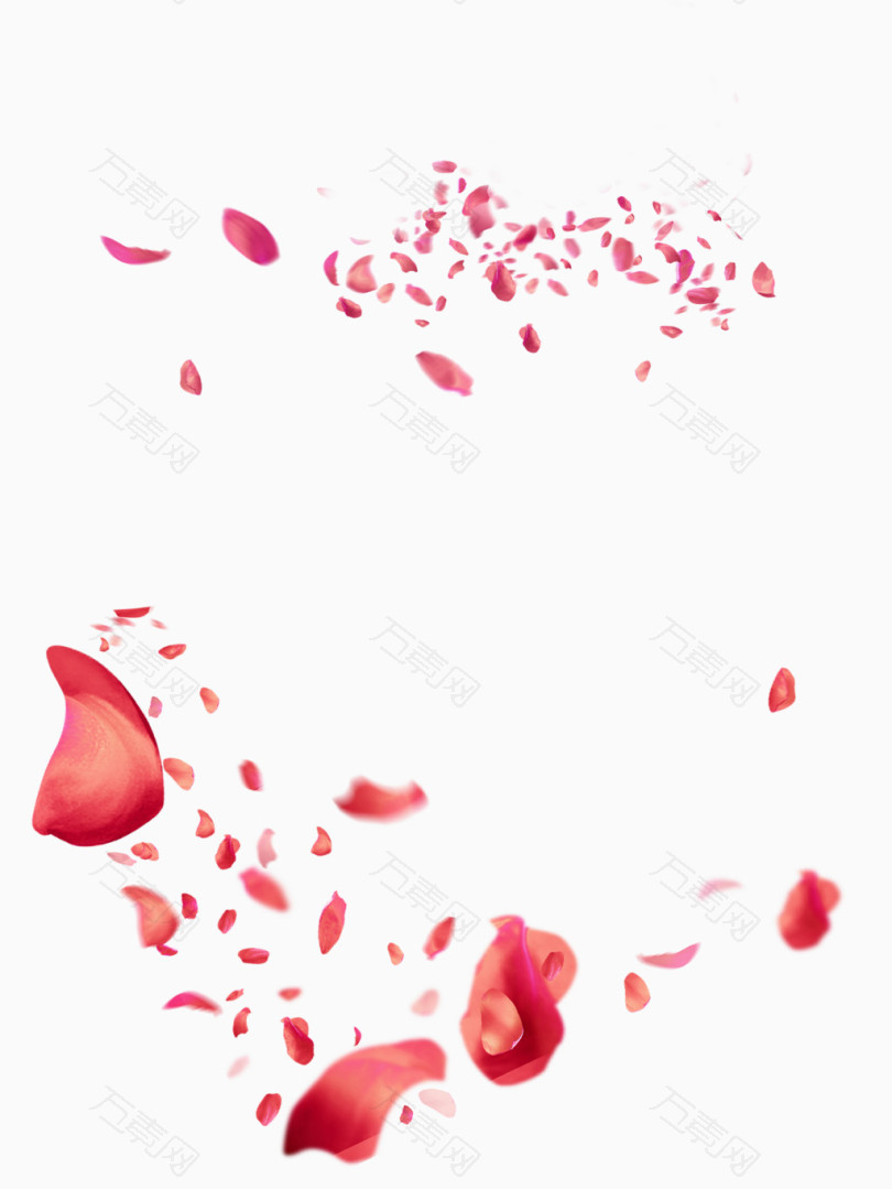 桃花花瓣节日鲜花飘落装饰粉红素材婚纱照花瓣玫瑰花花瓣