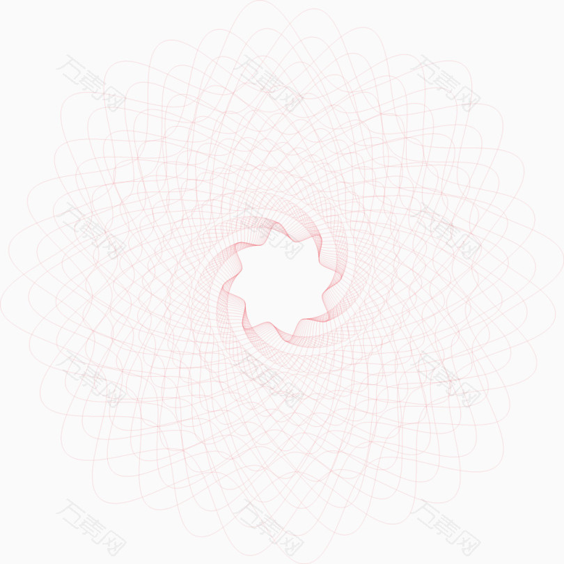 粉红螺旋花纹背景PNG矢量元素