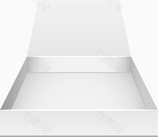 矢量元素空白盒子包装盒子白色包装盒设计模板