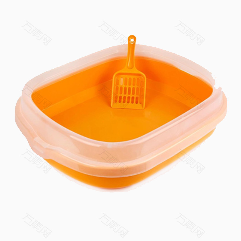 橙色猫砂盆