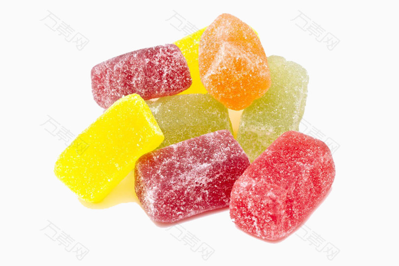 一堆彩色糖果