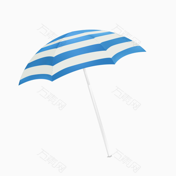 卡通条纹海滩遮阳伞