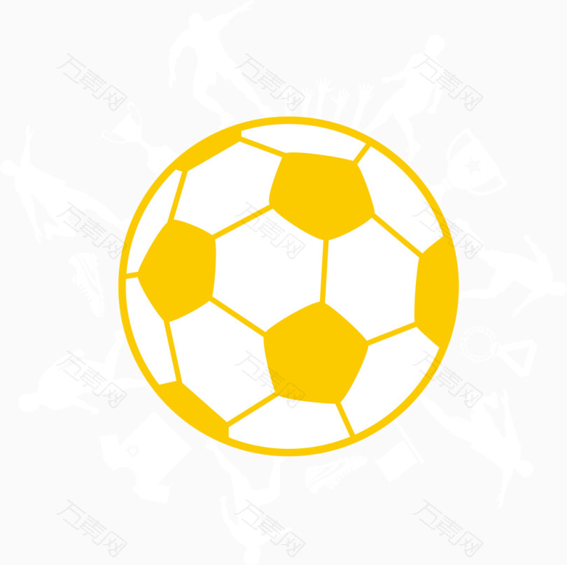 足球踢球剪影图标矢量图