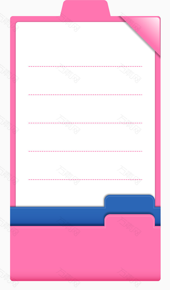 粉色边框矢量表格框