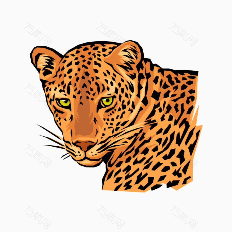 豹动物印花图案