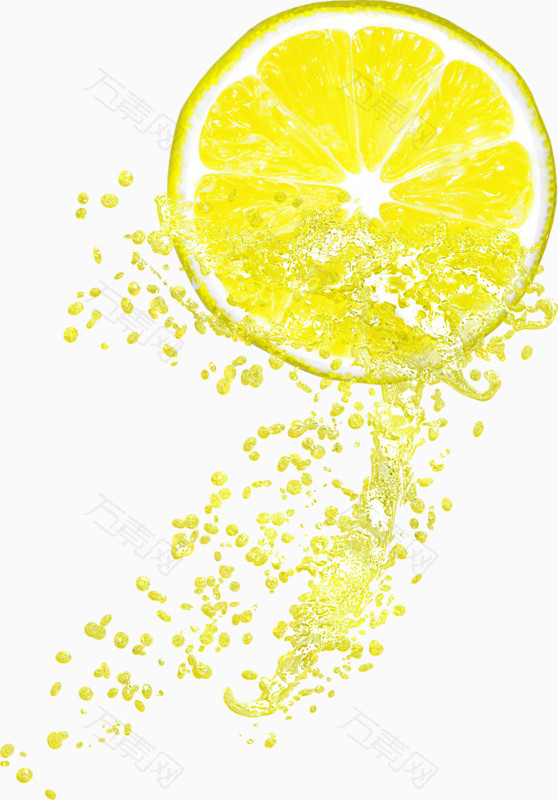 柠檬黄色果汁