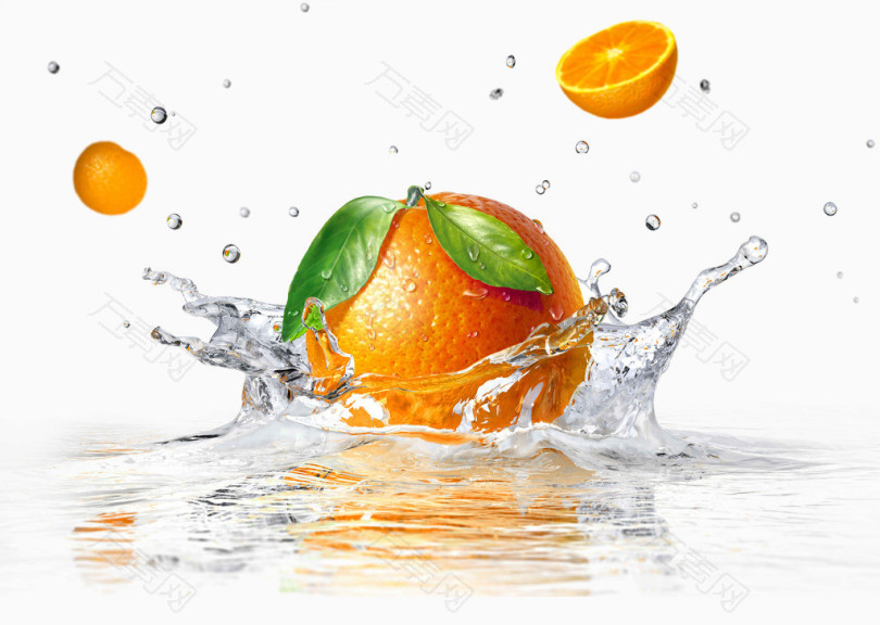 激起水花的橙子