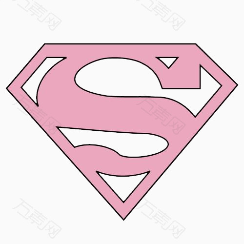 粉色超人标志