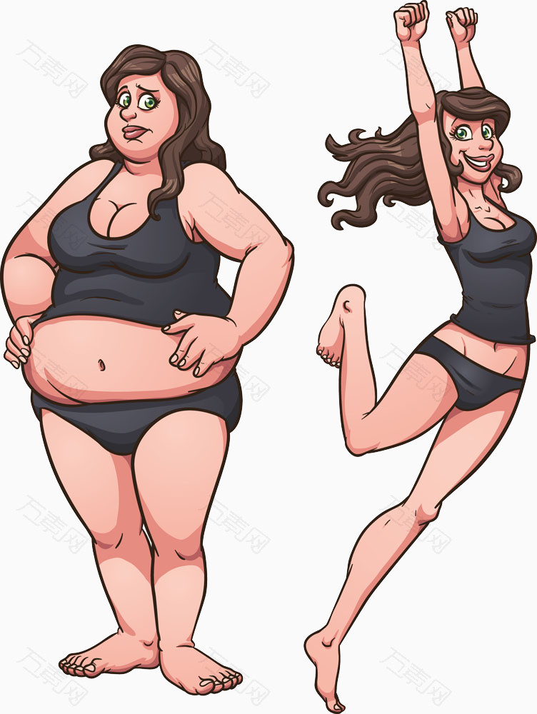 瘦女人与胖女人