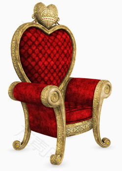 高贵红色轻复古坐椅