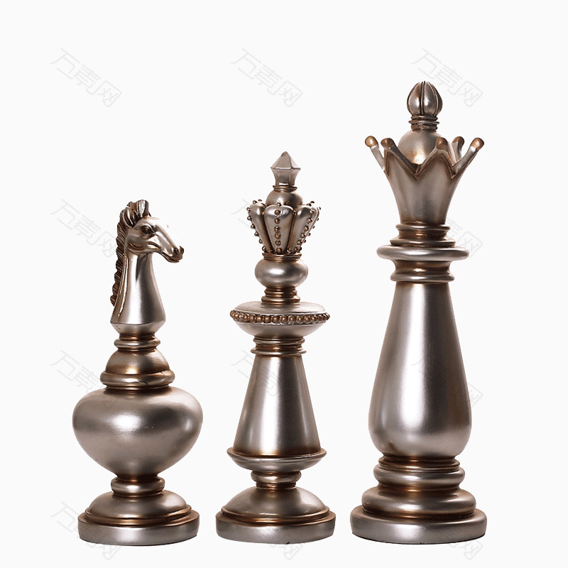 欧美仿古国际象棋摆件家居软装工艺品客厅玄关电视柜摆设礼品
