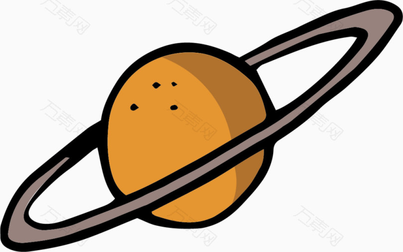 矢量卡通宇宙素材土星