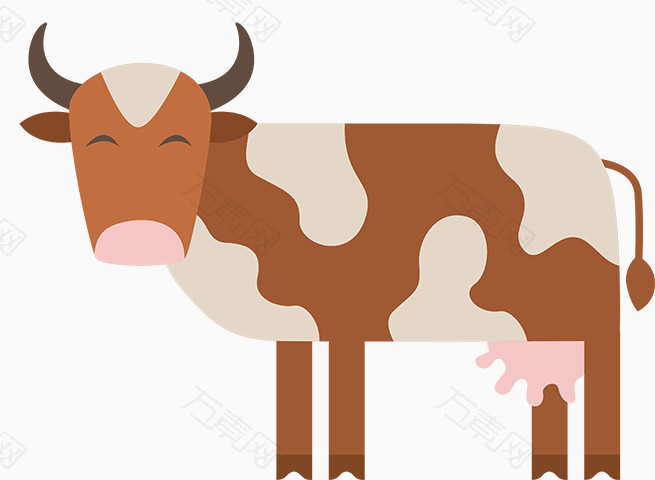褐色奶牛