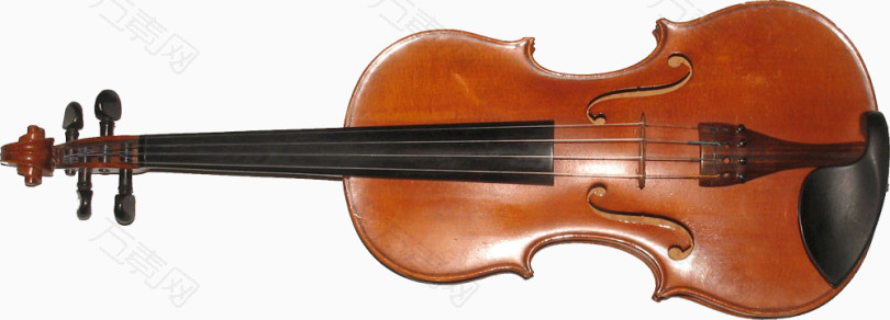 横放的褐色小提琴