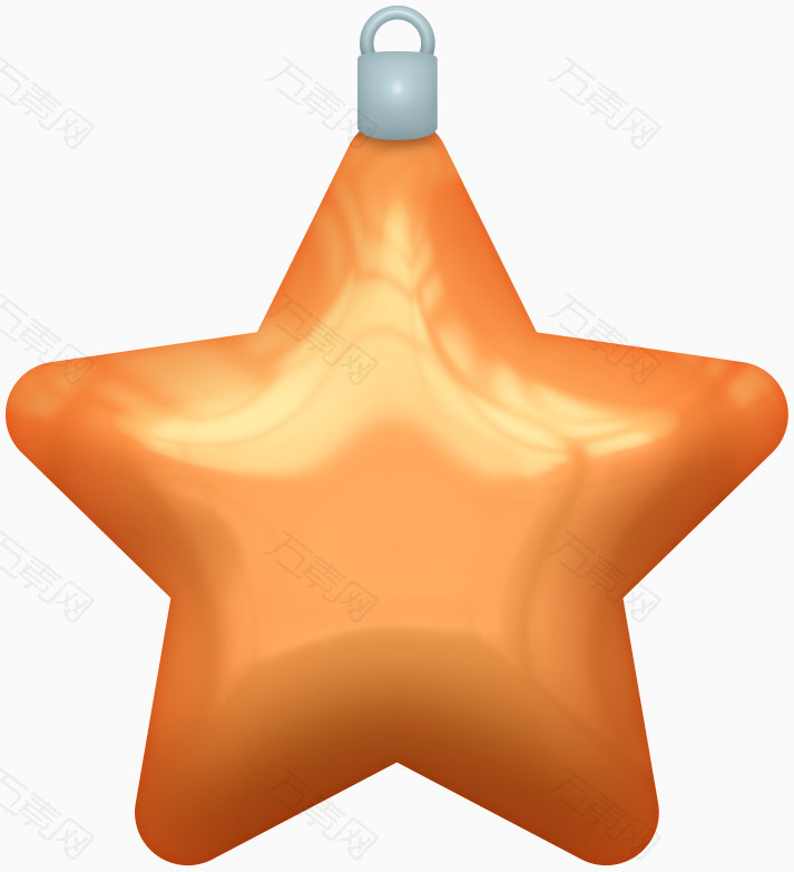 橙色五角星