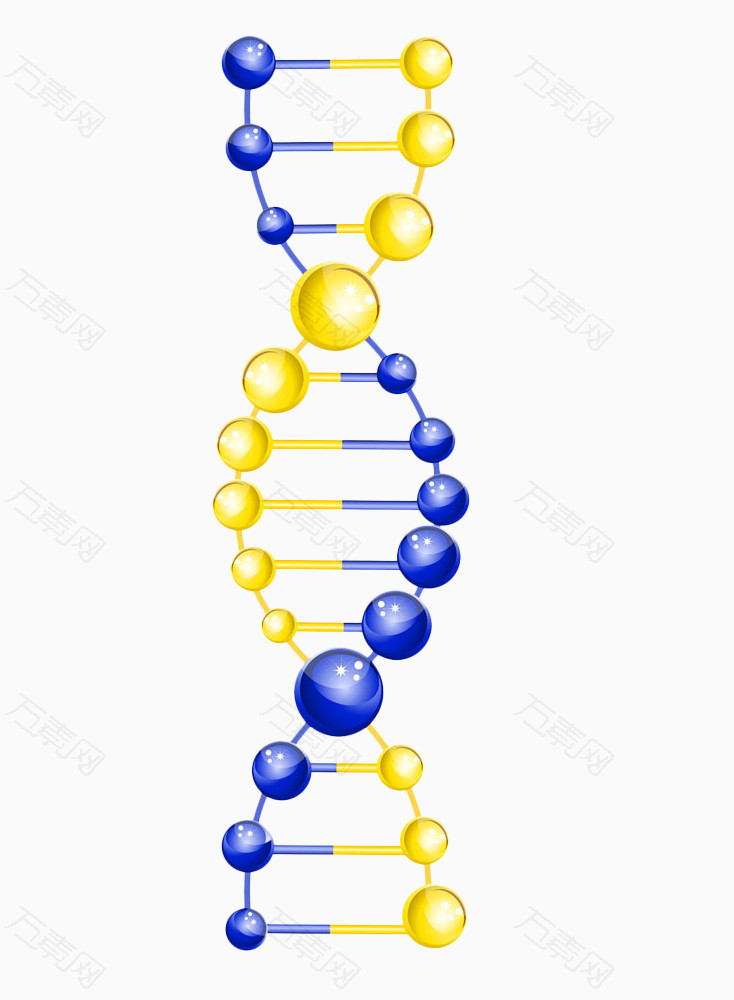 蓝色基因检测DNA链
