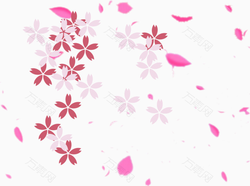 樱花花瓣png矢量元素